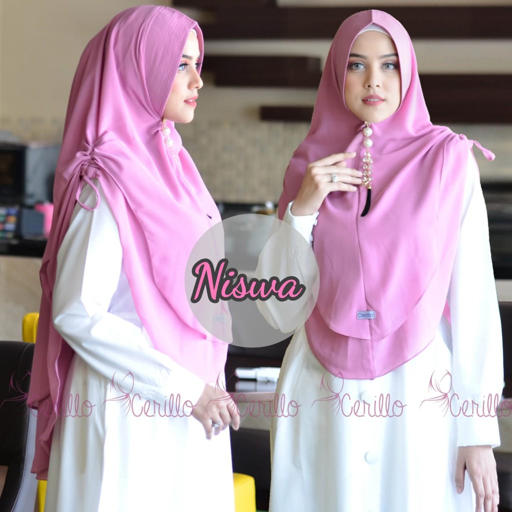 KHIMAR SYARI HIJAB FASHION MUSLIM NISWA ORIGINAL CERILLO