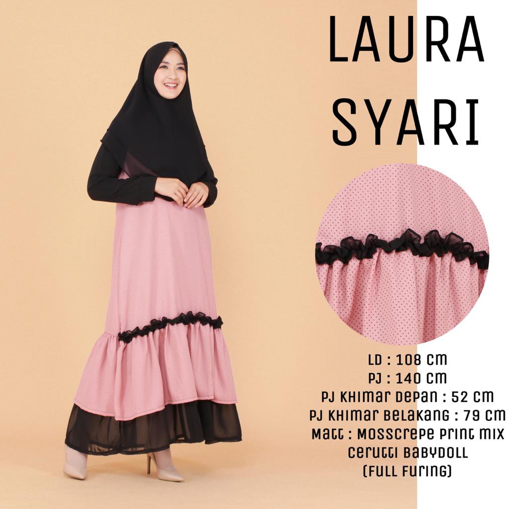 DISKON LAURA SYARI - FLOTTILICIOUS / DRES MURAH / GAMIS MURAH / DRES MUSLIM / GROSIR BAJU ONLINE