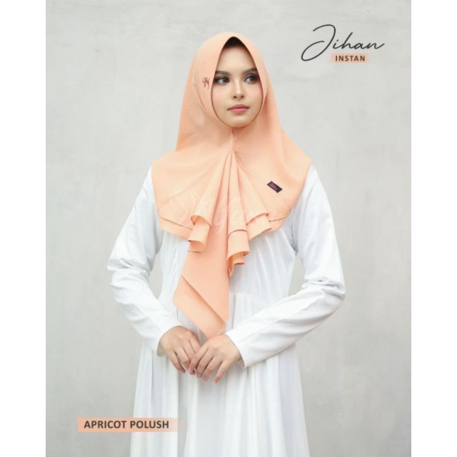 Alfasa Hijab Bergo Jihan Jilbab Instan Diamond Crepe