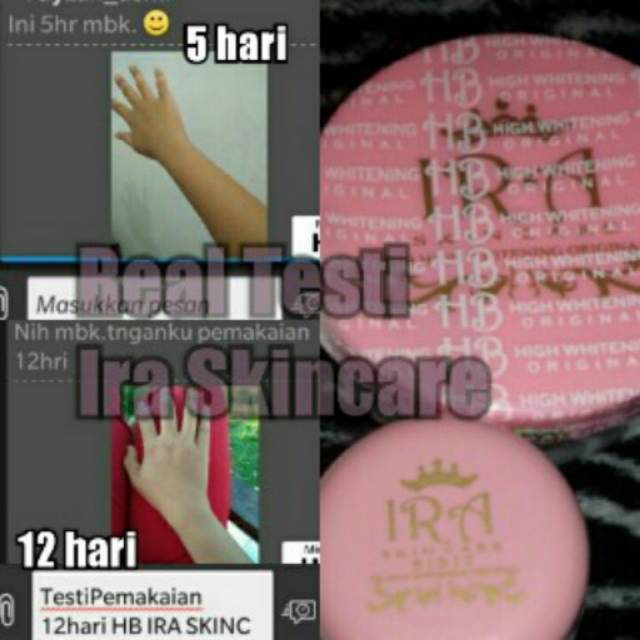Hb ira skincare 300gr+bibit pemutih ira skincare