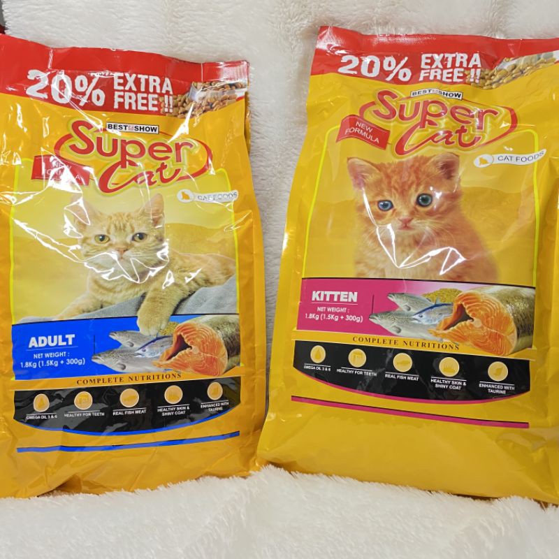 Supercat 1,8kg 1.8kg kitten dan adult