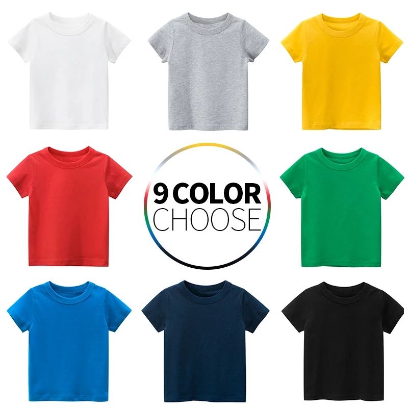 KAOS POLOS ANAK BAHAN COTTON COMBED 30S  UMUR 1 SAMPAI 9 TAHUN BAJU ANAK POLOS MURAH