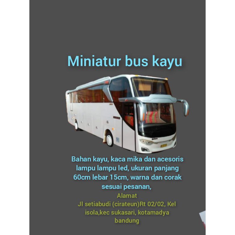 miniatur bis kayu