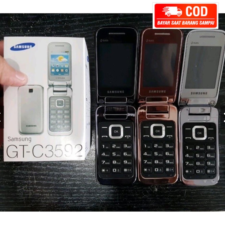 [Baru] "HP SAMSUNG GT C3592 | HP MURAH SAMSUNG LIPAT CAMERA 3592 | Handphone Lipat Kamera Samsung