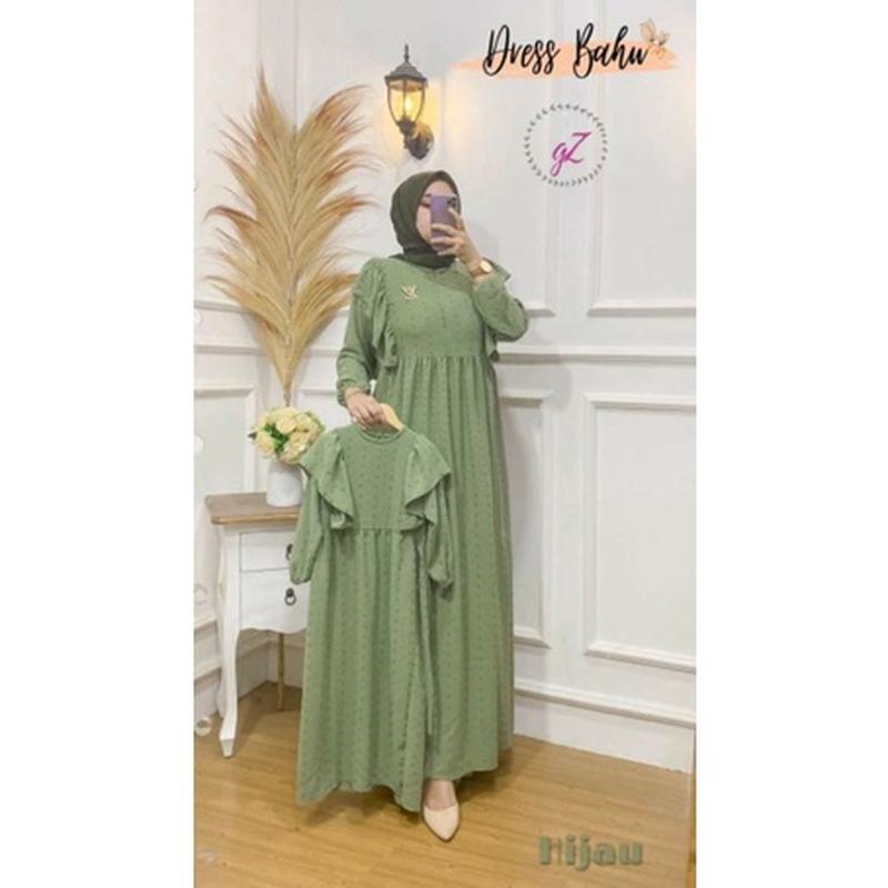 Gamis Wanita Dewasa Ibu - Anak Perempuan Nibras Ngc 004/Ngca 004 - Couple Ibu Dan Anak Gamis Couple 
