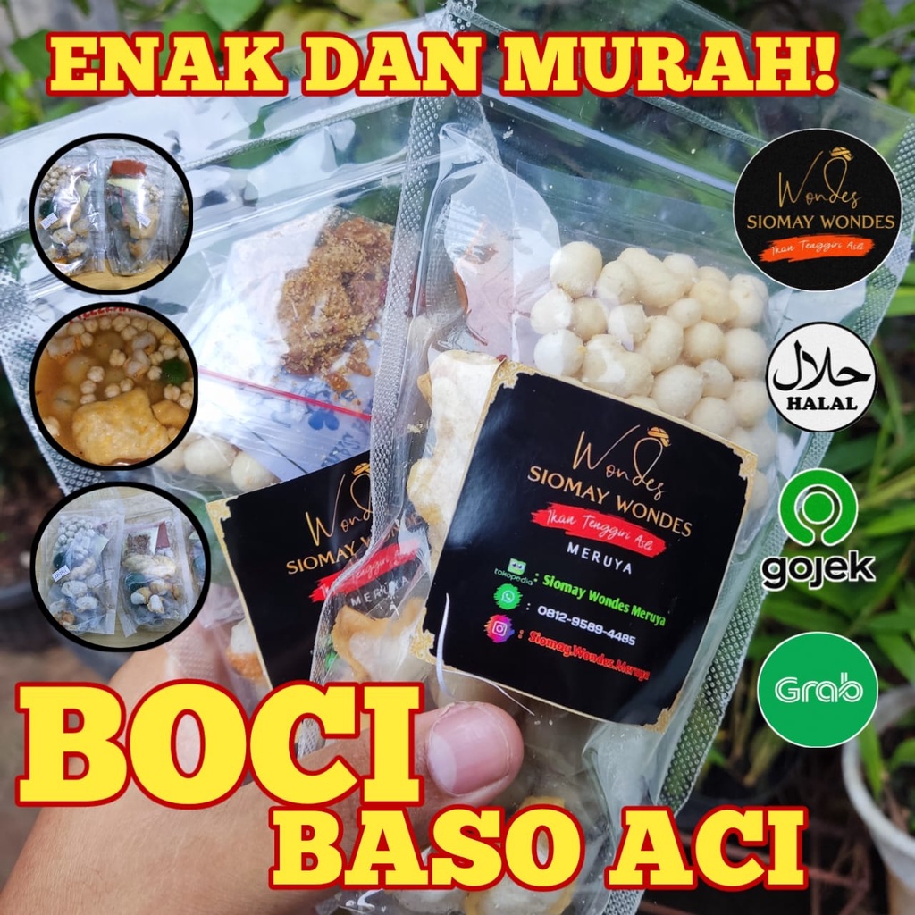 

Boci Wondes Boci Baso Aci Enak Murah Frozen Halal