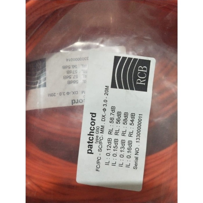Patchcord FC/PC-SC/PC G50 20m