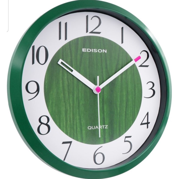 Jam Dinding Edison EDW 297 WOOD B52 Diameter 290mm 29cm