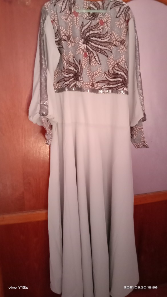 Couple Gamis Batik Netty Syari Syari Baju Batik Pasangan Terbaru Gamis Batik Modern Widbatik Alkita