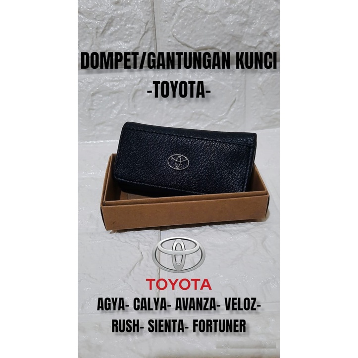 Dompet Gantungan Kunci stnk Mobil Motor Dompet Mobil Oto TOYOTA STNK Gantungan Kunci Mobil Motor STNK Motif Kulit/ Agya Calya Avanza Veloz Rush Fortuner_MGM27