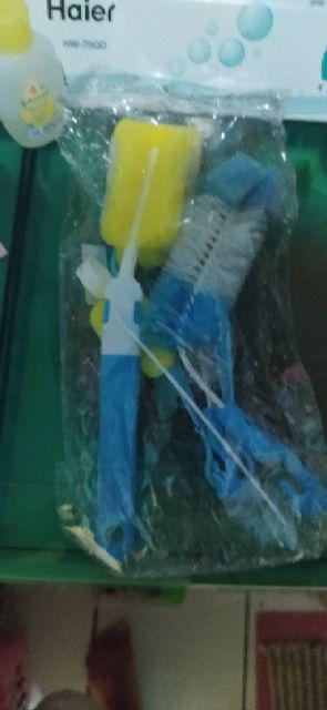 [bayar Di Tempat]5pcs / Set Sikat Pembersih Botol Susu Bahan Stainless Steel