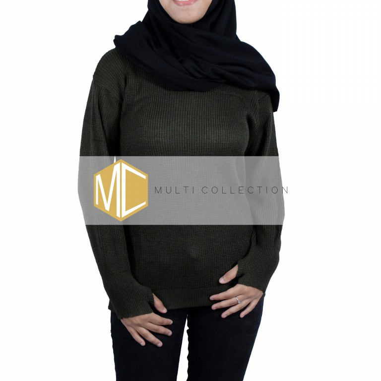 ROUNDHAND SWEATER / Sweater Roundhand / Atasan Rajut Wanita Rajut Halus / Baju Rajut / Sweater rajut-6