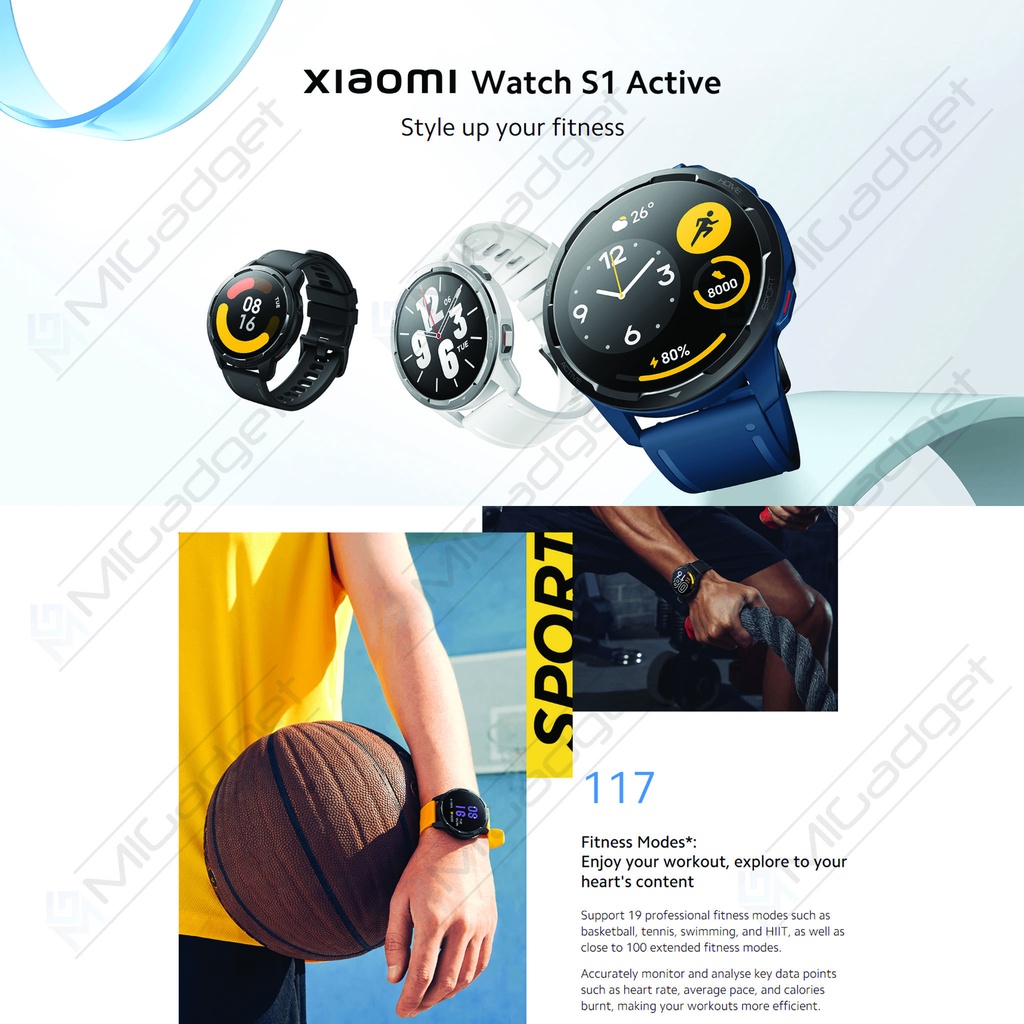 Xiaomi Watch S1 Active Smartwatch Jam Tangan Garansi Resmi