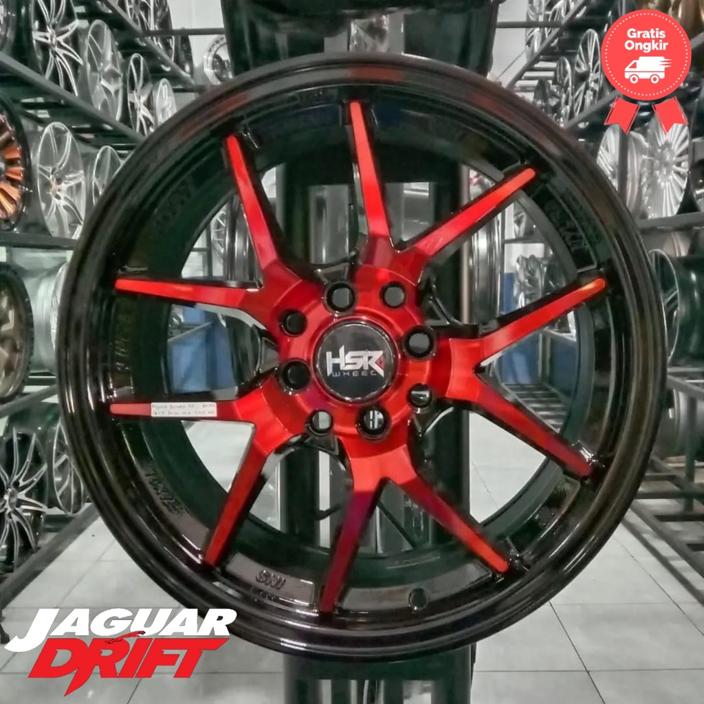 Velg Mobil Ring 15 - Velk Racing Hsr Type Hyura Boroko 02 R15x6.5 H8x100-114.3 ET42 Cocok Buat Agya 