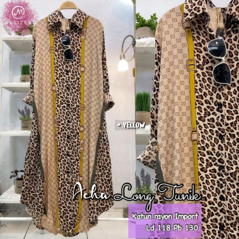 Long Tunik Wanita Terbaru Korean Import Acha Long Tunik By Masilca Terbaru Kekinian