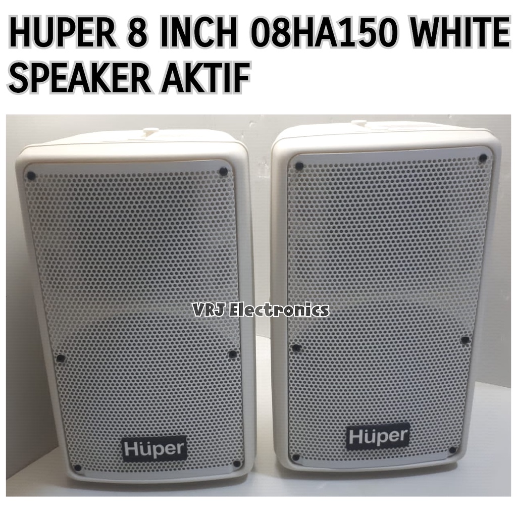 SPEAKER AKTIF HUPER 8 INCH 08HA150 WHITE (SEPASANG)