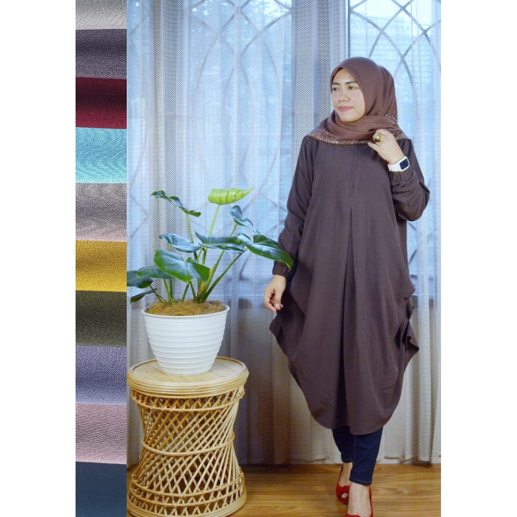 DRESS TUNIK AULIA FASHION TERBARU || TUNIK ATASANTUNIK