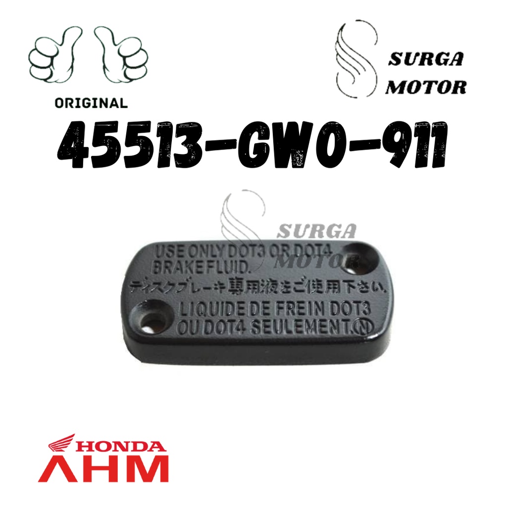 Cover Tutup Cap Master Cylinder Penutup Minyak Rem Beat Karisma Supra X 125 Vario Esp Revo 110 Scoop