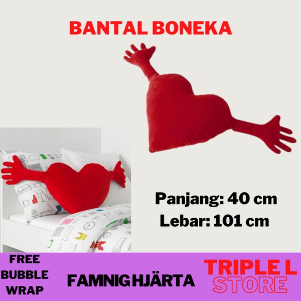 

Dijual Bantal Boneka Bentuk Hati Merah FMNG Diskon