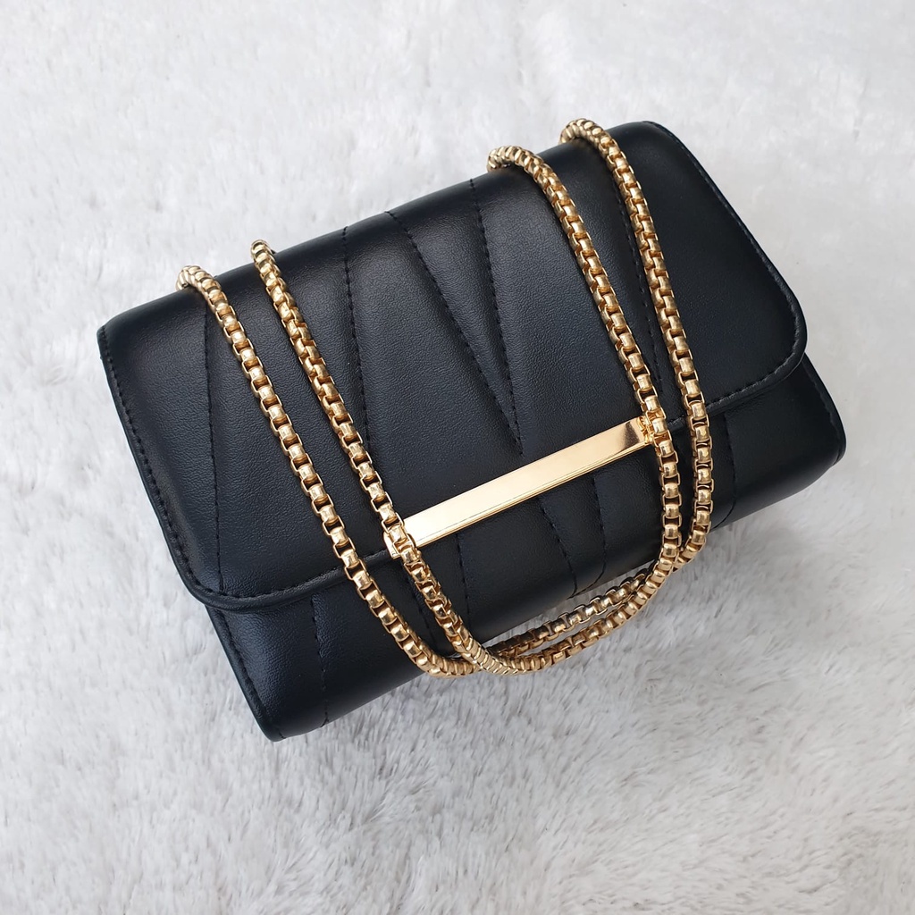 GLOW Glory +Free Box Tas Selempang Wanita Tali Rantai Premium Slingbag Perempuan 7061