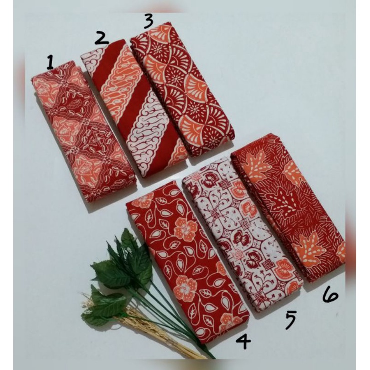 KAIN BATIK CAP DUA WARNA ORANGE