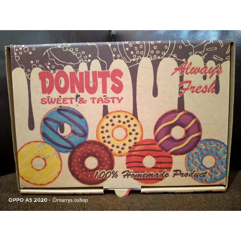 

Dus donat UK 27 box donuts kemasan donat