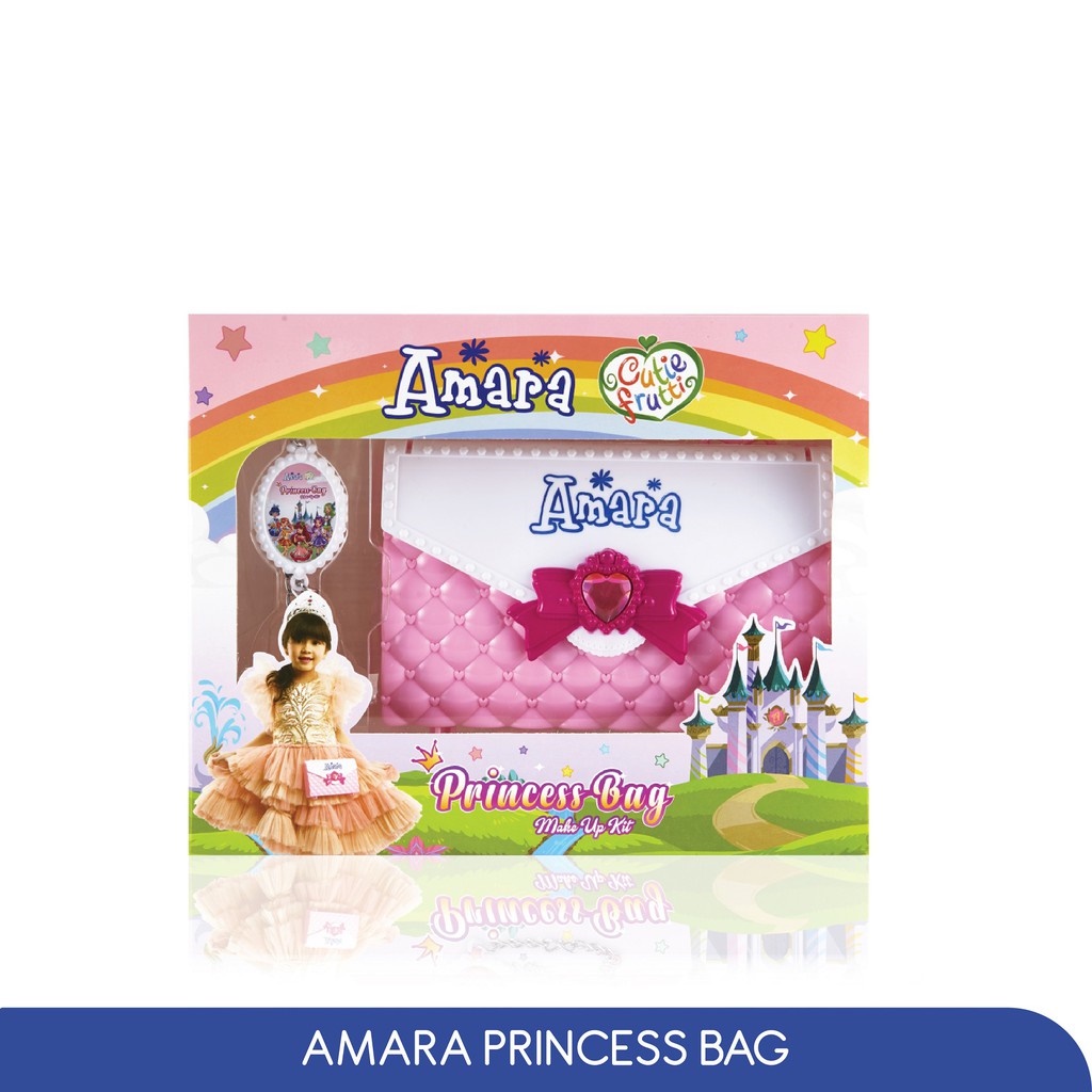 Amara Princess Bag Make Up [Blush On 2 warna, Eyeshadow 8 warna, Compact Powder, Lipgloss 2] - 26,8gr