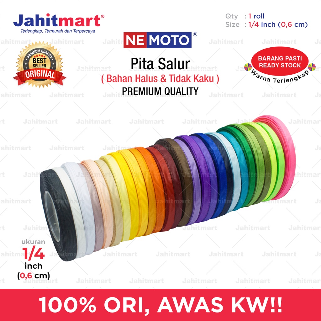 

Pita Salur lebar 1/4 Inch (0,6 CM)