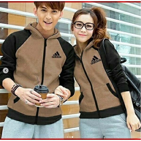 COUPLE JAKET ADIDAS / Jaket / Sweater / Pakaian Wanita / Pakaian Pria / Kaos / T-Shirt