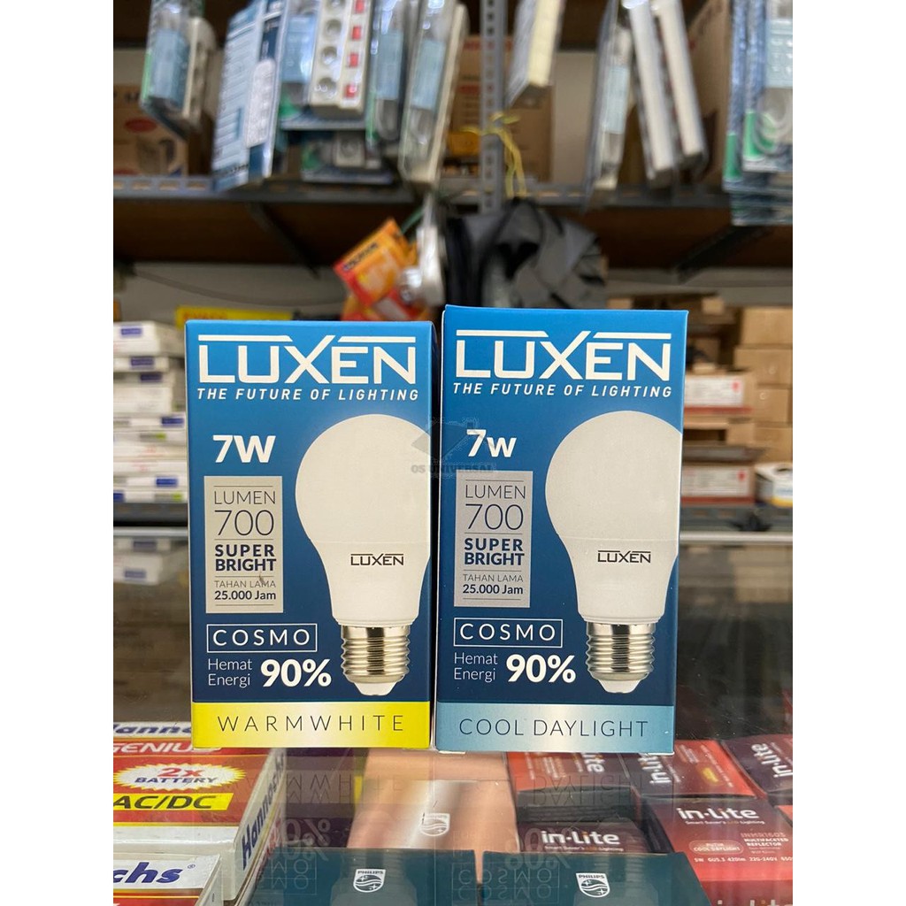 LUXEN Lampu LED BULB 7 Watt / 7w Putih / Kuning