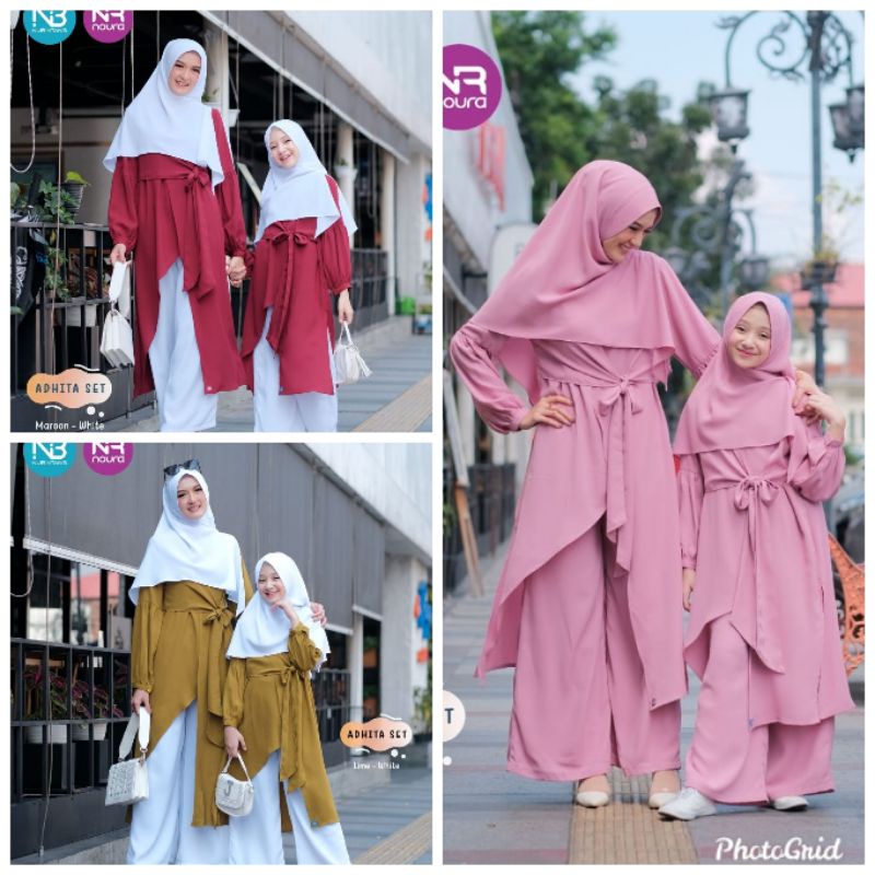 READY ADHITA SET NUBI|SETELAN TUNIK NUBI|SETEALAN KULOT ANAK|SETELAN KULOT REMAJA