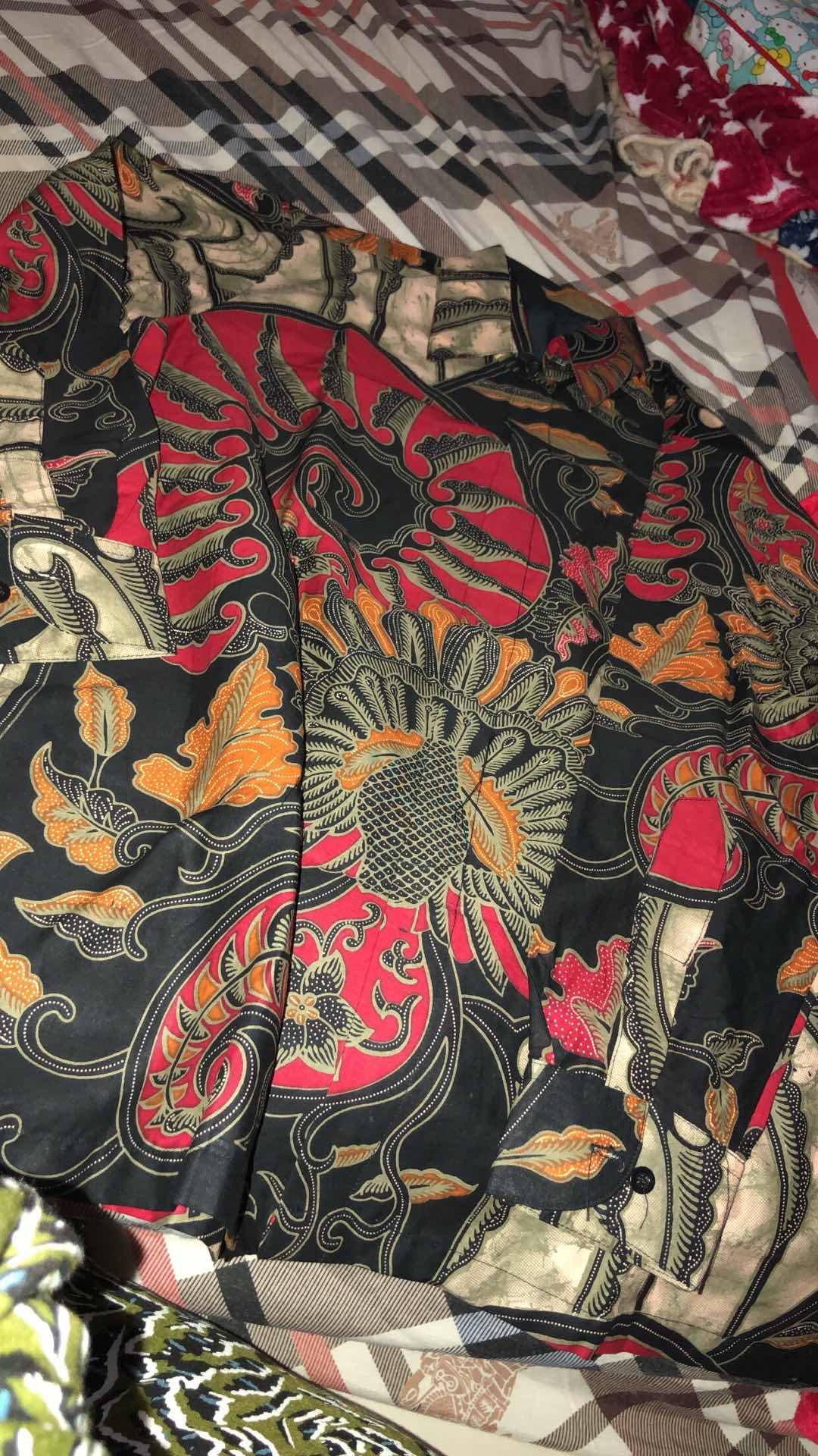 Kemeja Batik Pria Full Furing Lengan Panjang Katun Halus Sragenan Motif Parang Merak