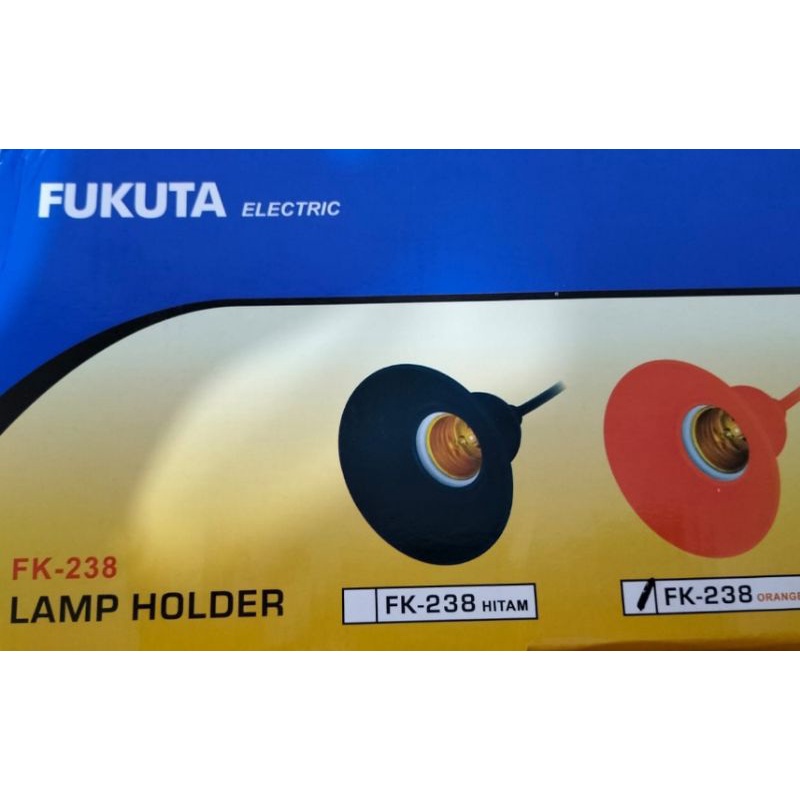 Fitting Lampu Gantung Karet E27/ Fitting Gantung Karet Topi Anti Air FUKUTA FK-238 Murah