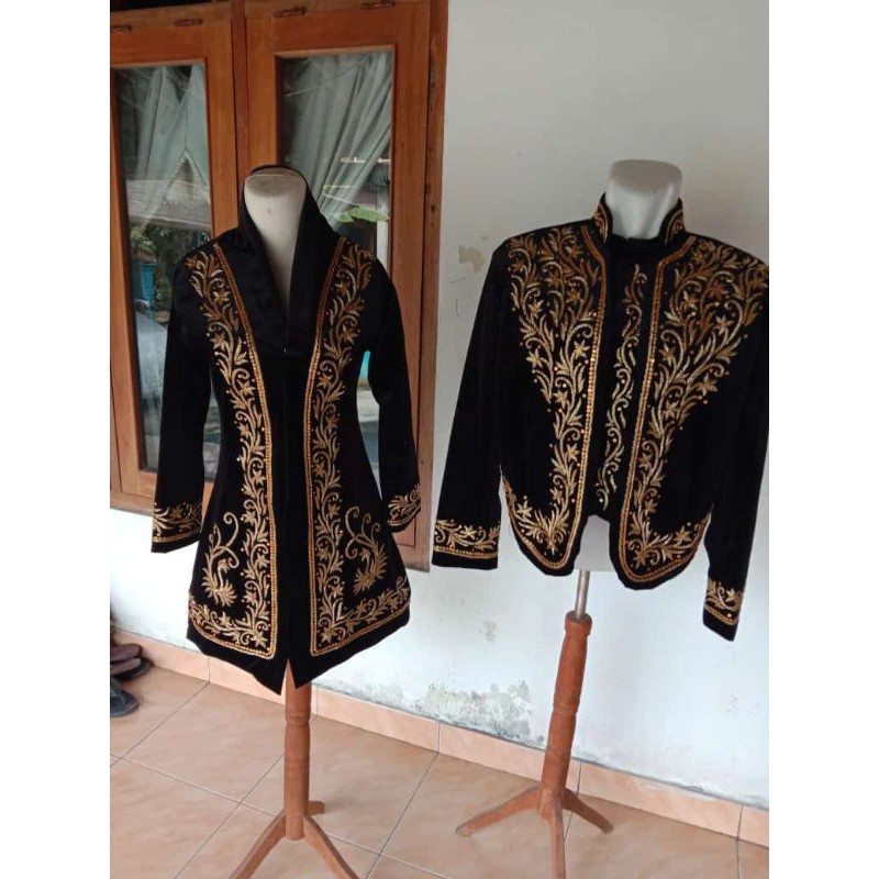 baju pengantin bludru / kebaya dan beskap pengantin jawa