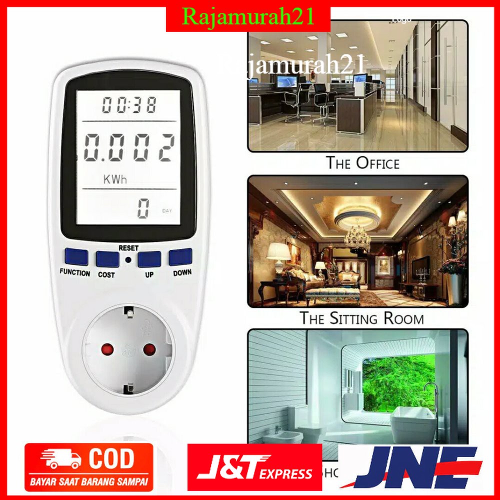 Taffware Famirosa kWh Meter Pengukur Biaya Lisrik Rumah Multifungsi - 7RHZ16WH - White