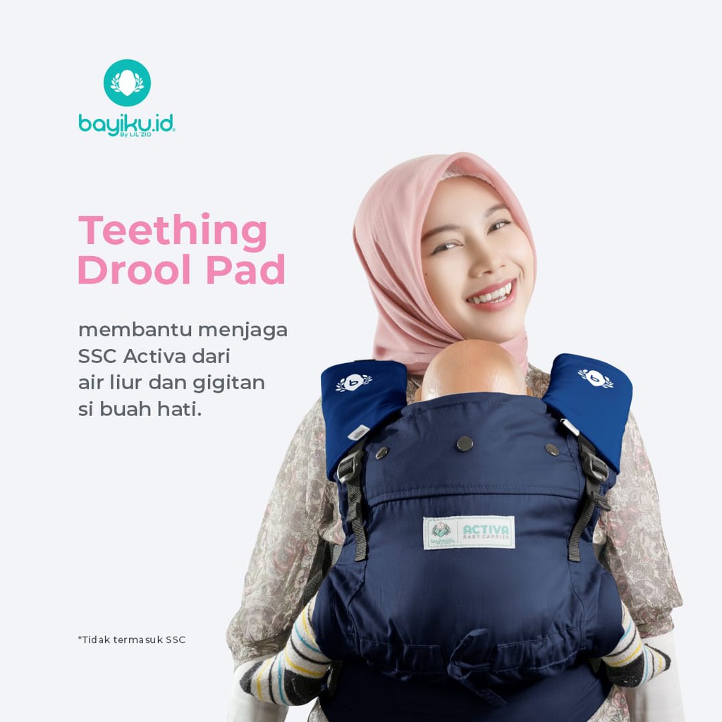 Teething Drool Pad Activa Untuk Gendongan Bayi Bayiku id