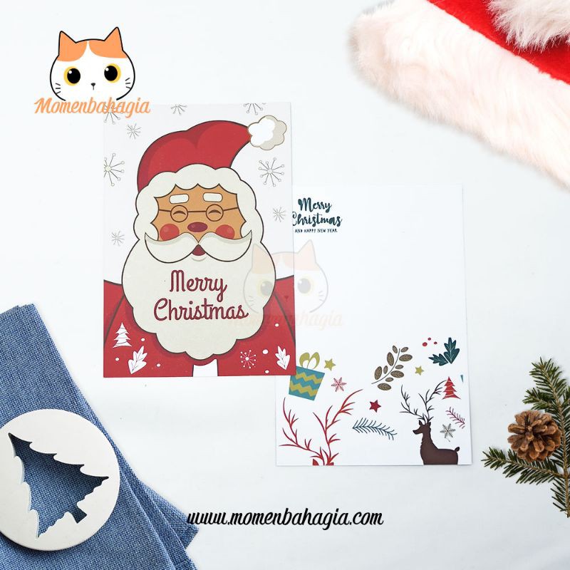 

Kartu Natal Kartu Ucapan Natal Murah 002 + Amplop Vintage