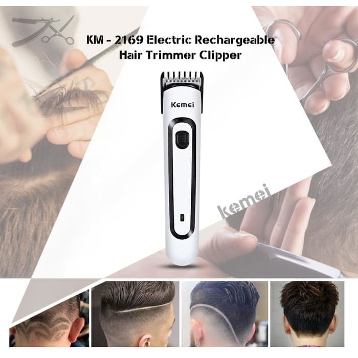 KEMEI KM-2169 Electric Hair Clipper with Stainless Steel Blade