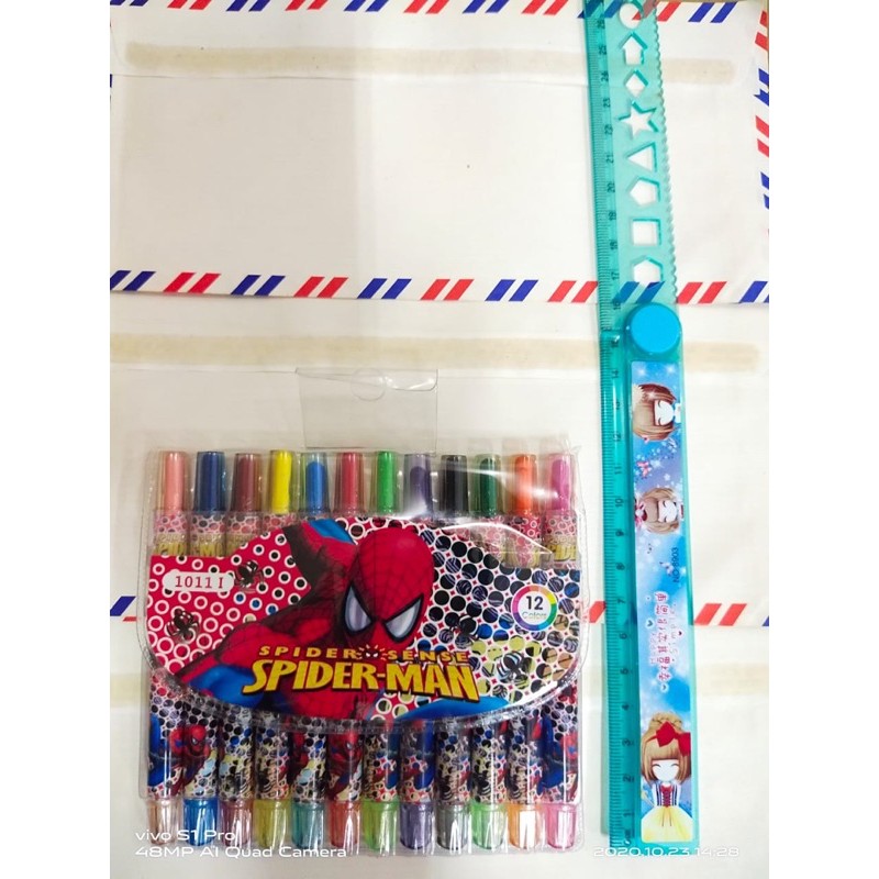 

crayon putar pendek motif disney isi 12 warna