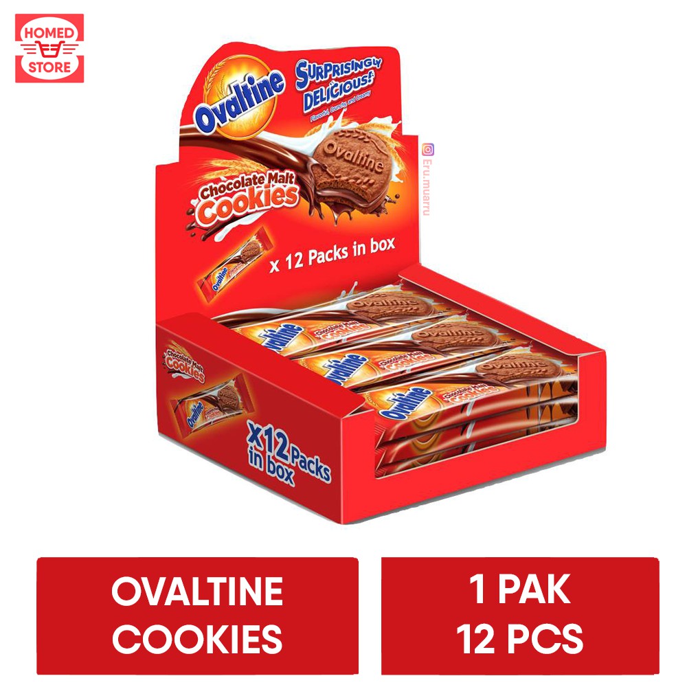 

Biskuit Ovaltine Cookies 1 Pak Isi 12 Pcs MURAH