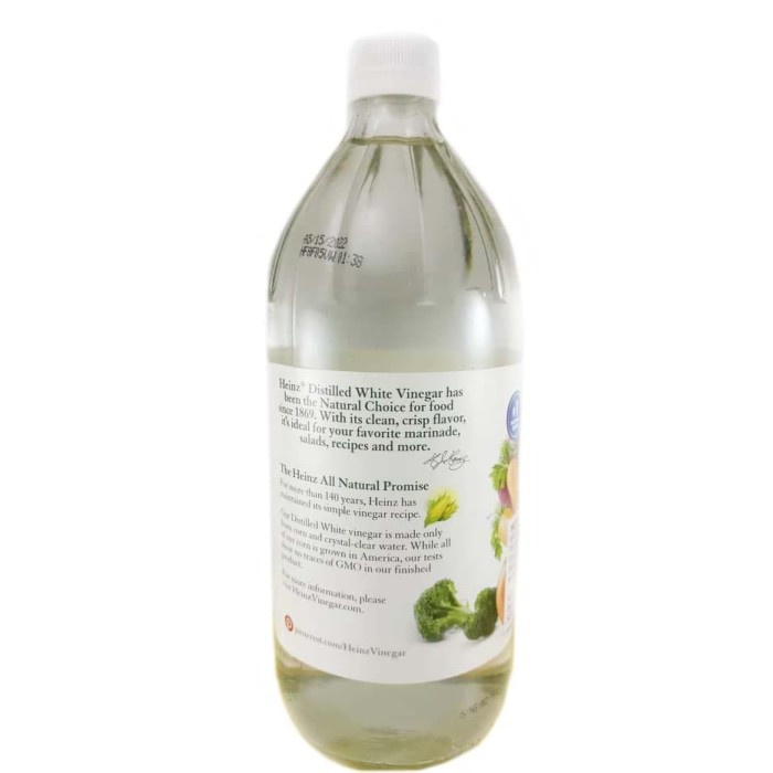 

Cuka Putih / Distilled White Vinegar Heinz 946 Ml 066