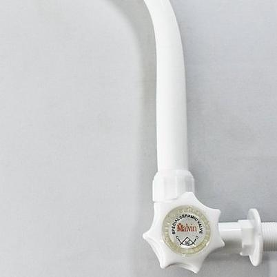 ☎ KRAN ANGSA WASTAFEL AIR CUCI PIRING DAPUR PLASTIK PVC MALVIN / KERAN ANGSA PVC ♨