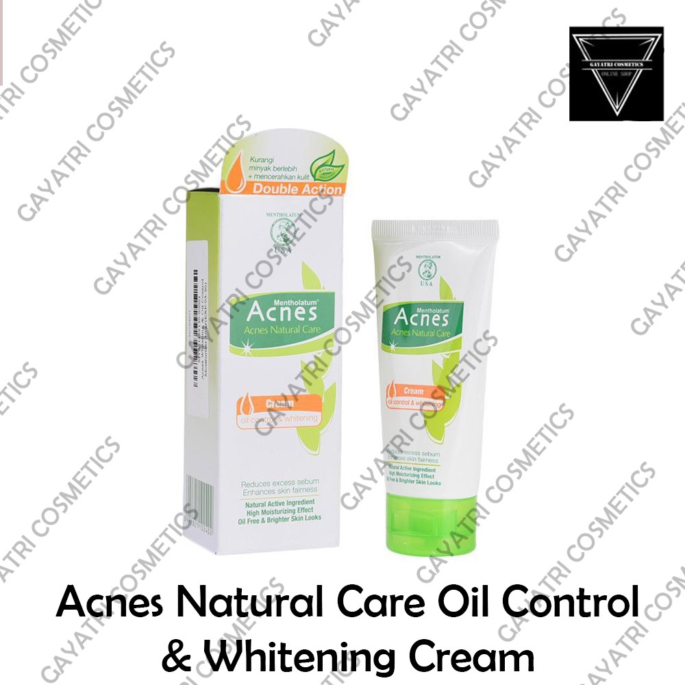 Acnes Natural Care Oil Control &amp; Whitening Cream &amp; Toner