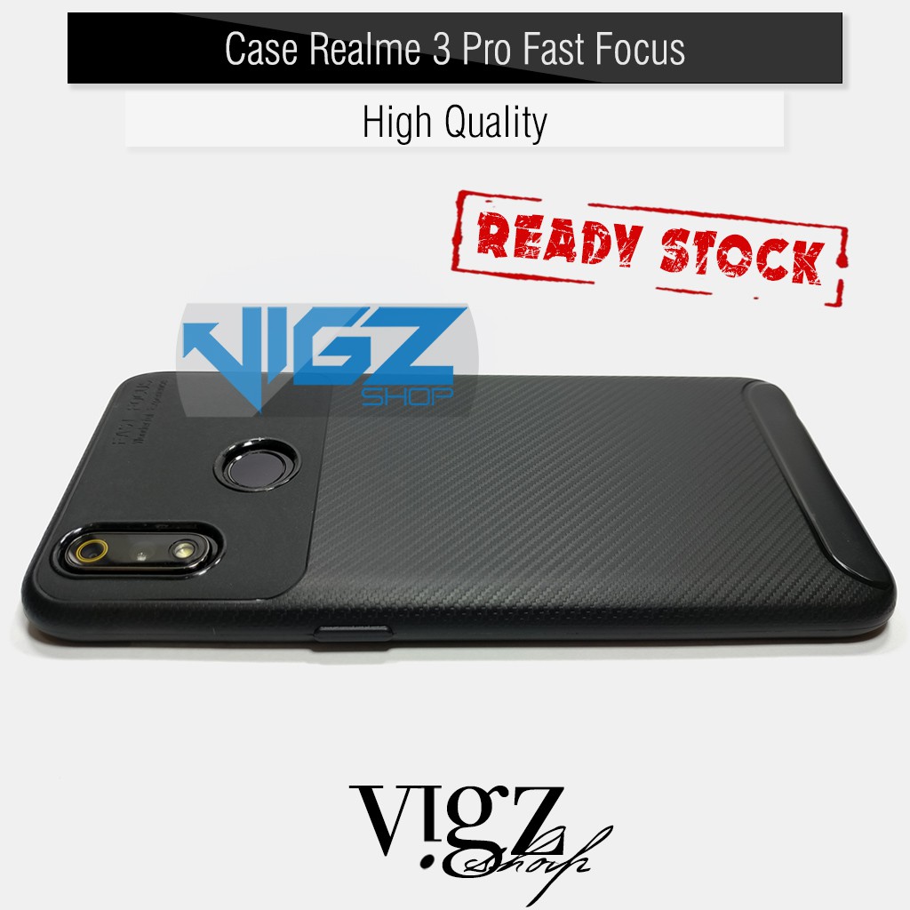 Case Silikon Case Realme 3 Pro Fast Focus Black High Quality