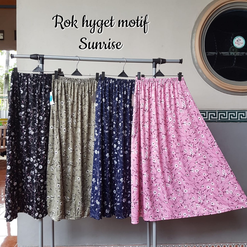 [ GROSIR 5pcs ] ROK HYGET MOTIF SIMPLE / ROK PANJANG WANITA MURAH