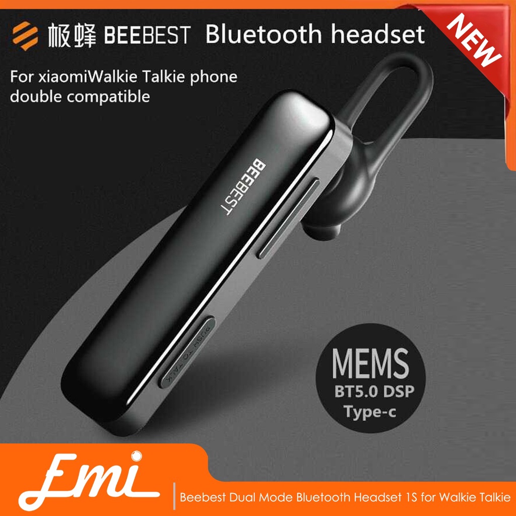 Beebest Dual Mode Bluetooth Headset 1S for Walkie Talkie