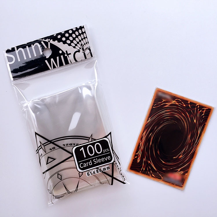 100pcs Kantong Plastik Transparan Untuk Pelindung Kartu Foto DIY YGO MTG