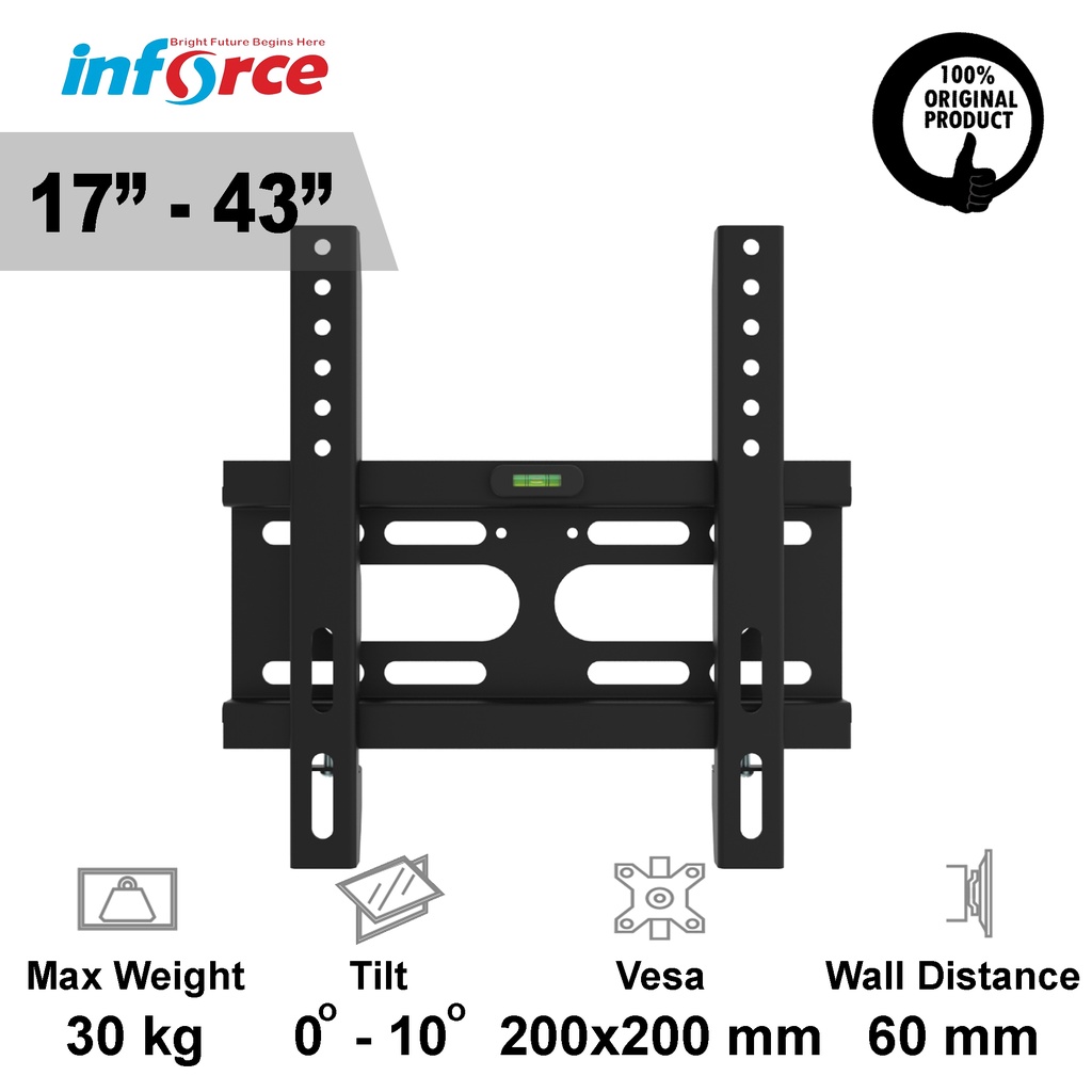 Inforce W200CT Tilt Universal Bracket Monitor (17-43inch)