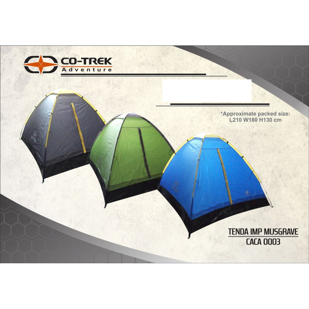 Tenda Kemping Cotrek Musgrave - Tenda Kapasitas 3 Orang - Murah dan berkualitas