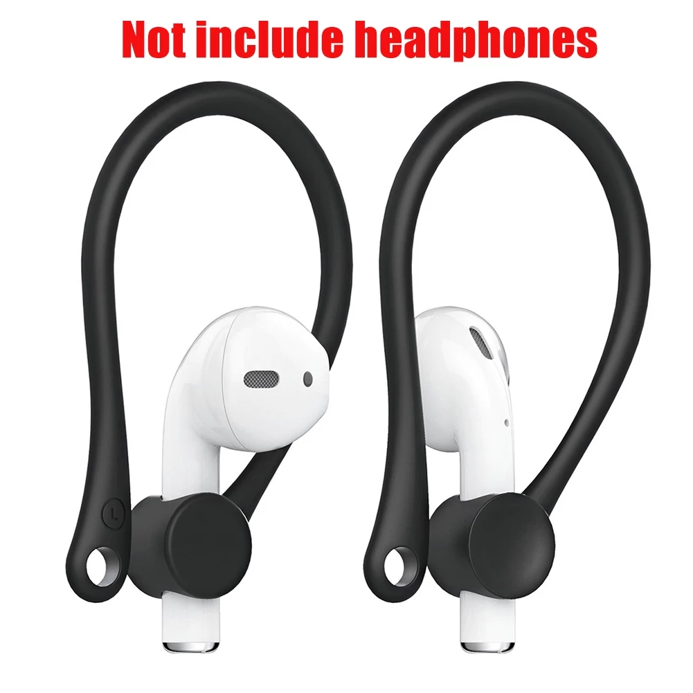 Soft Case Silikon Kait Telinga Holder Headset Earphone Anti Hilang / Jatuh Untuk Lari / Sepeda